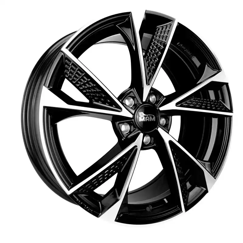 MAM Felgen RS6 19, 8.5, 5, 112, 45, 72.6, BLACK FRONT POLISH, Disponibil imediat
