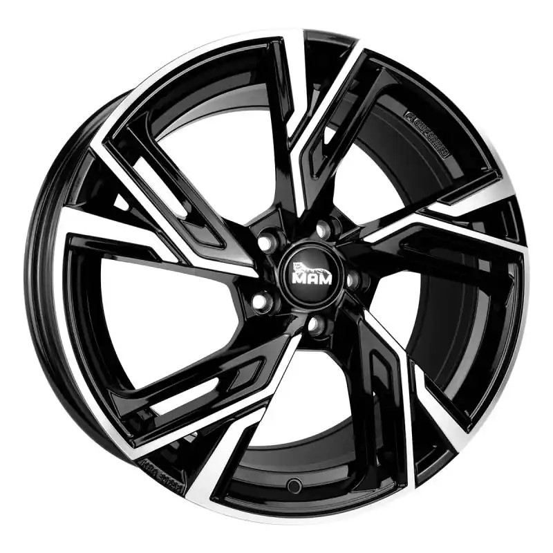 MAM Felgen RS5 17, 7.5, 5, 112, 45, 66.6, BLACK FRONT POLISH, Ofertă limitată