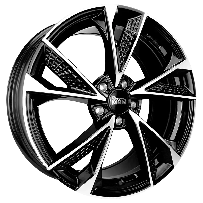 MAM Felgen RS6 18, 8, 5, 112, 45, 66.6, BLACK FRONT POLISH, Premium