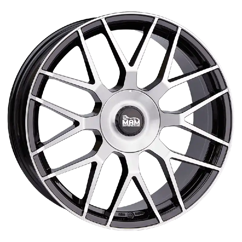 Discount MAM Felgen GT1 19, 8.5, 5, 112, 45, 66.6, BLACK FRONT POLISH,
