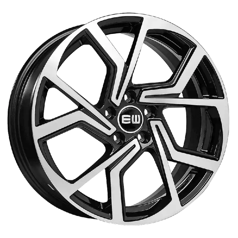Plată sigură Elite Wheels CYCLONE 17, 7, 5, 100, 40, 57.06, black polished,