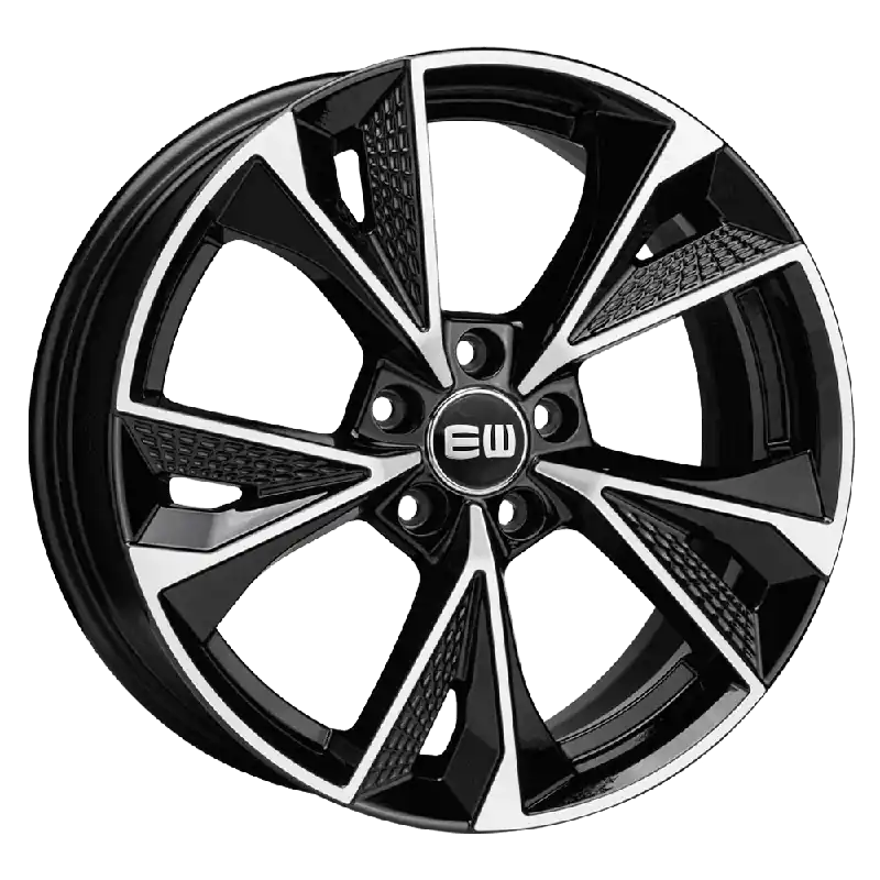 Elite Wheels LUSTER 17, 7.5, 5, 112, 45, 66.45, black polished, Retur ușor