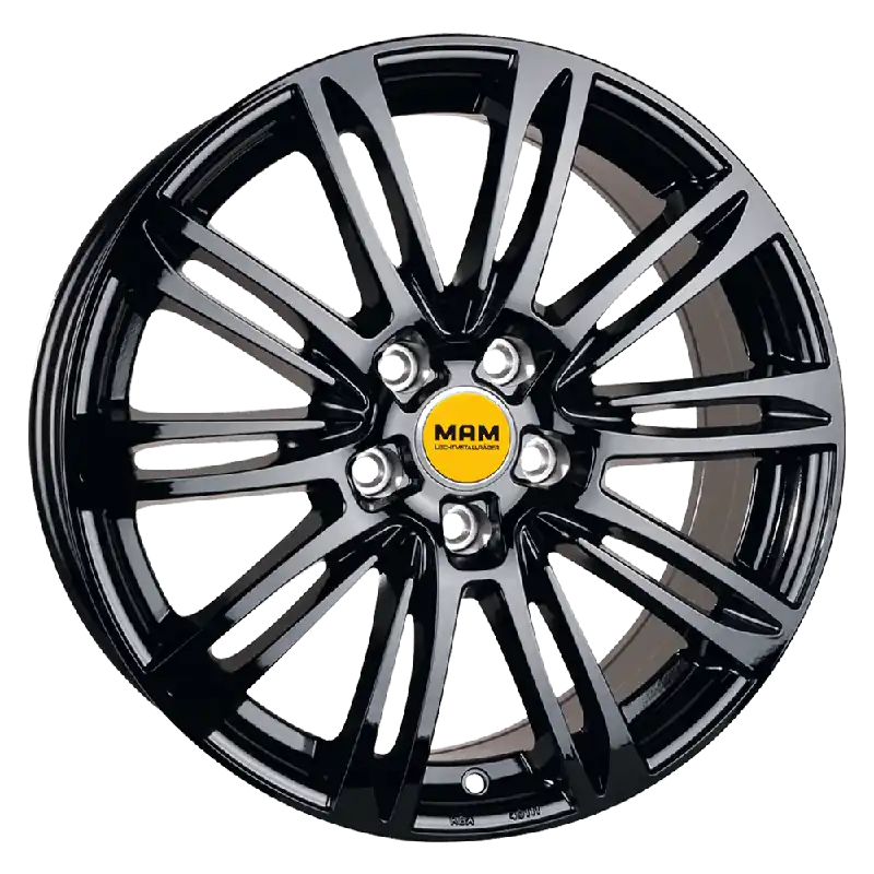 MAM Felgen A4 17, 7.5, 5, 114.3, 38, 72.6, black painted, Cel mai vândut