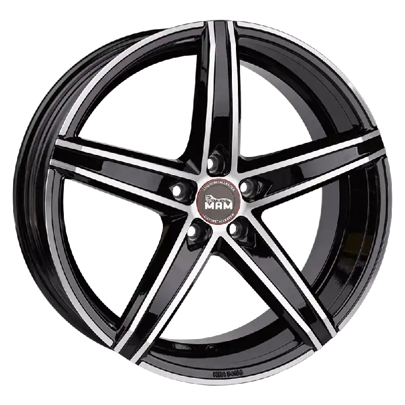 MAM Felgen OX-18 19, 8.5, 5, 114.3, 45, 72.6, BLACK FRONT POLISH, Cel mai vândut