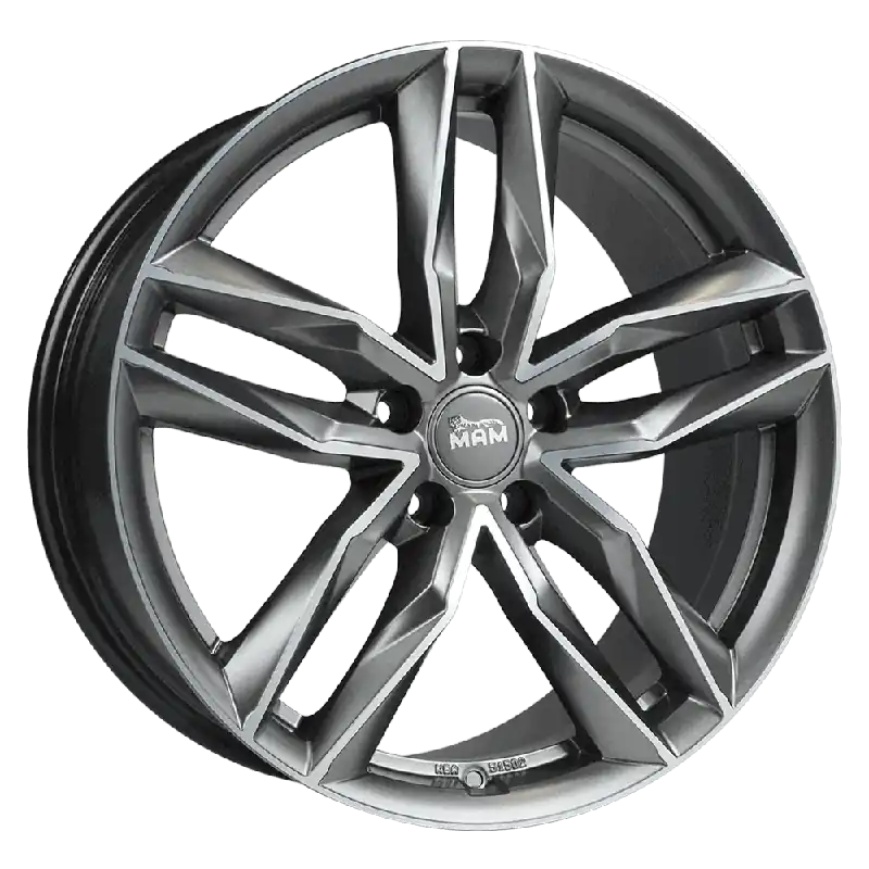 MAM Felgen RS3 18, 8, 5, 112, 45, 66.6, MATT PALLADIUM FRONT POLISH, Ieftin