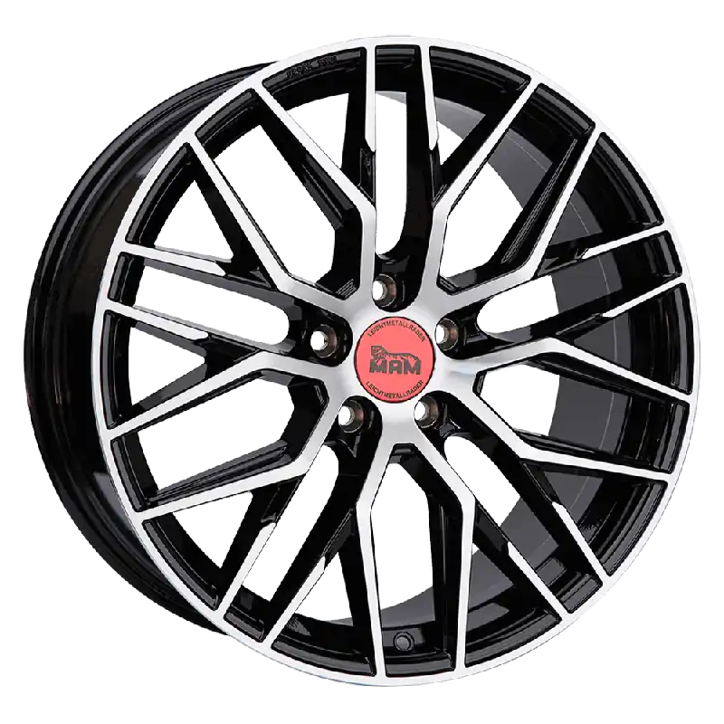 MAM Felgen RS4 19, 8.5, 5, 112, 45, 72.6, BLACK FRONT POLISH, Retur ușor