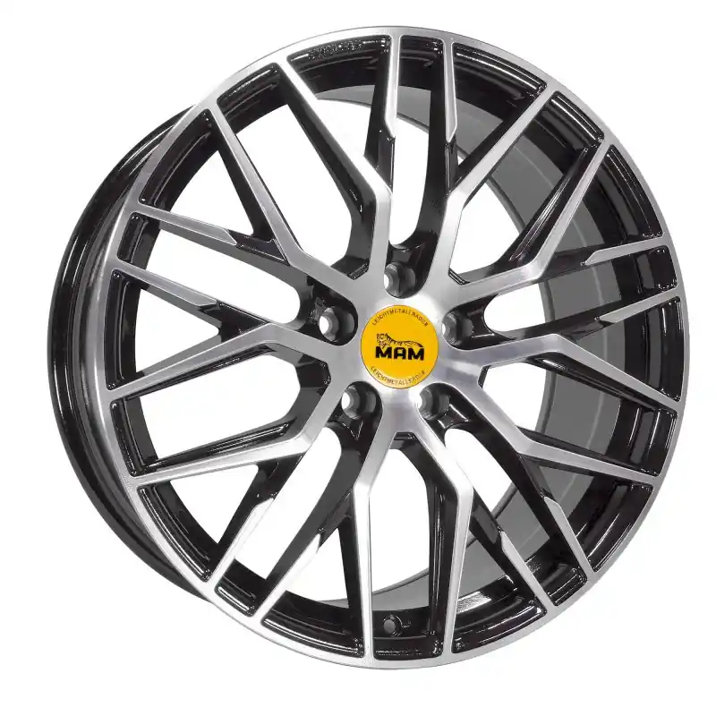 MAM Felgen RS4 18, 8, 5, 112, 30, 72.6, BLACK FRONT POLISH, Retur gratuit
