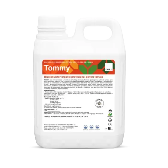 Biostimulator organic profesional pentru tomate, Tommy, 5 l Ofertă specială
