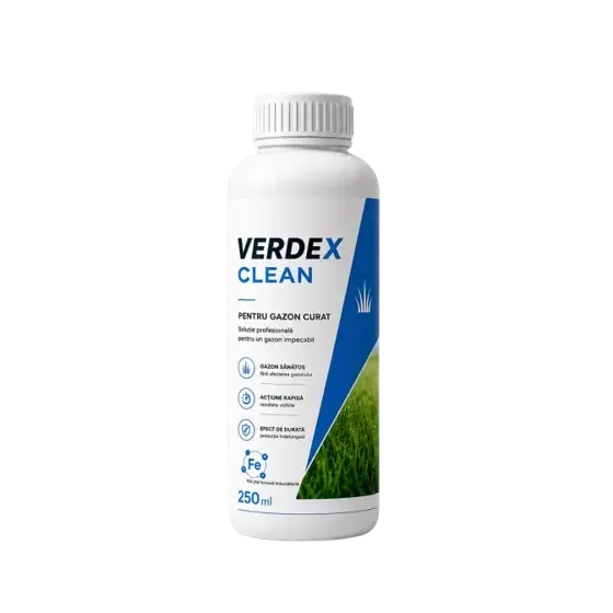 Expediere rapidă Fertilizant anorganic VerdeX Clean, 250 ml, SemPlus, cu fier, pentru gazon