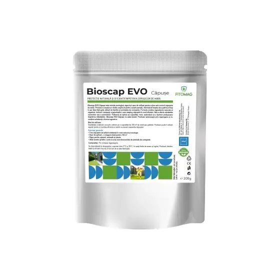 Cumpărături sigure Biopreparat BioScap Evo Capuse, 200 g, Fitomag, Pulbere, Contact, Curte, Gradina, Animale