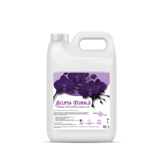 Detergent lichid pentru rufe albe si colorate, Eclipsa Florala, pana la 200 de spalari, 10 litri, FreshPlus Doar azi