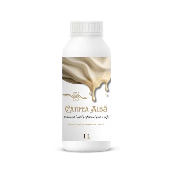 Detergent lichid pentru rufe albe si colorate, Catifea Alba, pana la 20 de spalari, 1 litru, FreshPlus Super ofertă