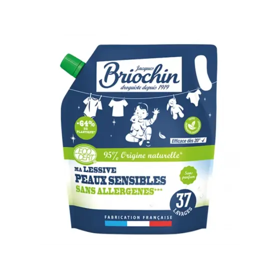 Rezerva detergent rufe pentru piele sensibila, fara alergeni, Briochin, 1.7 l Cumpărături sigure
