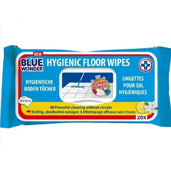 Ofertă exclusivă Șervețele pentru curățare pardoseli BLUE WONDER, 20 buc