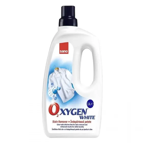 Solutie pentru indepartarea petelor Sano Oxygen White, 1 l Ofertă limitată