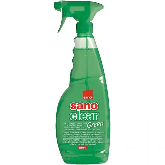 Doar azi Rezerva solutie pentru curatat geamuri Sano Clear Green, 1 l
