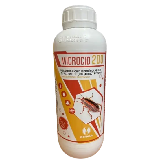 Insecticid lichid micro-incapsulat pentru combaterea insectelor taratoare si zburatoare, Microcid 200, 1 l Plată securizată