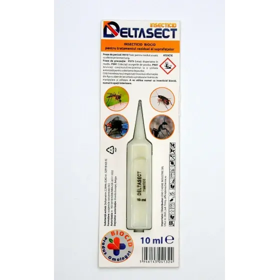 Insecticid pentru combaterea insectelor taratoare si zburatoare Deltasect, blister 10 ml Livrare rapidă