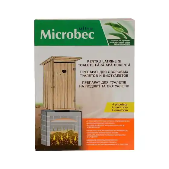 Cumpără online Tratament pentru latrine Microbec BROS, 4x30g