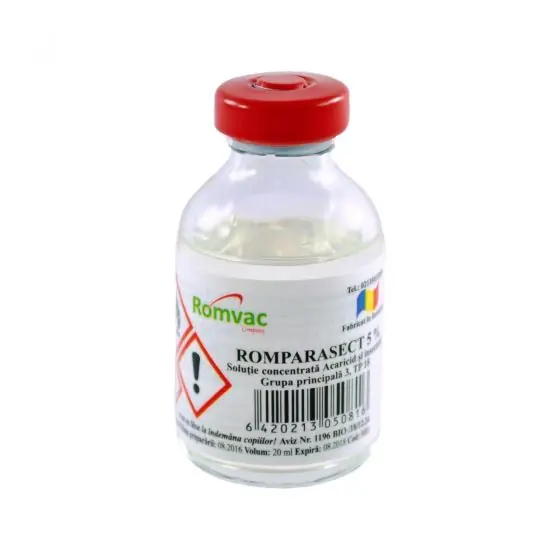 Insecticid capuse, paduchi Romparasect, 20 ml Ofertă specială