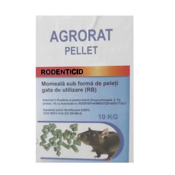 Raticid Agrorat Pellet, 10 kg Cel mai bun preț