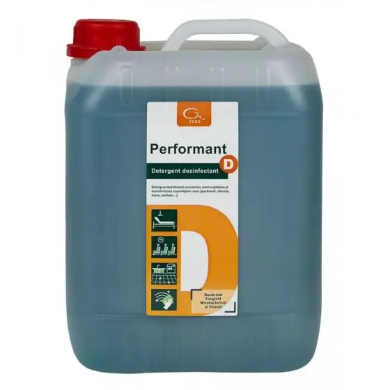 Lichidare de stoc Detergent dezinfectant concentrat pentru suprafete, Performant D, 5 litri