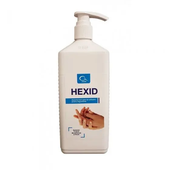 Cumpărături sigure Antiseptic pentru dezinfectia mainilor prin frecare, HEXID, 1 Litru