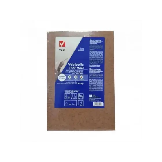 Disponibil imediat Placi adezive pentru rozatoare, 2 buc, Vebicolla, Non Toxice