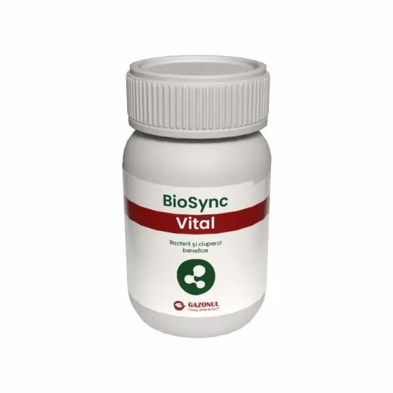 Bacterii si ciuperci BioSync Vital, 1 flacon, Gazonul, benefice pentru prevenirea bolilor si dezvoltarea plantelor Reduceri