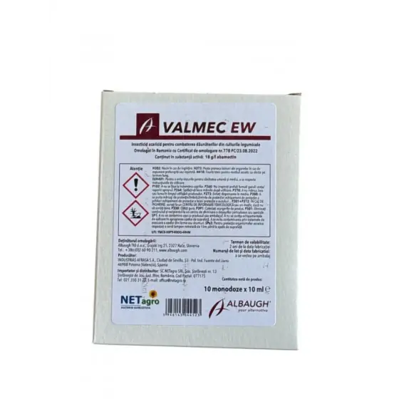 Ofertă de sezon Insecto-acaricid pentru legume, pomi fructiferi si vita de vie Valmec EW, 100 ml