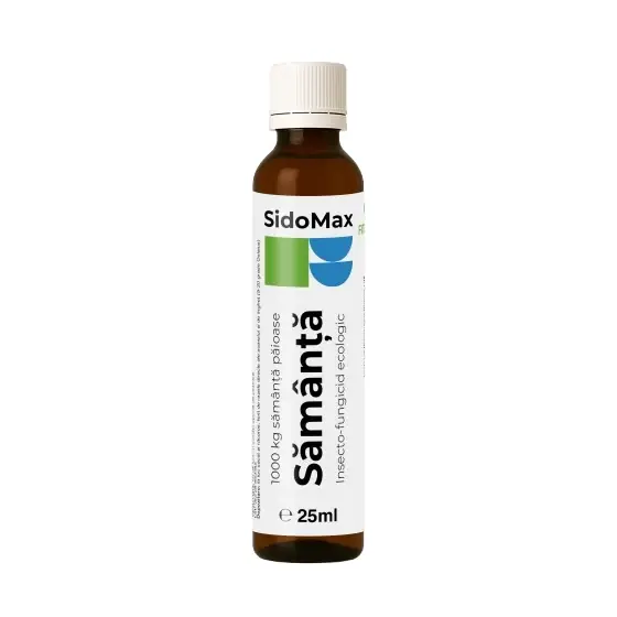 Tratament organic pentru seminte de cereale, leguminoase si horticole, pentru 1000 kg de samanta, SidoMax Samanta, 25 ml Retur gratuit