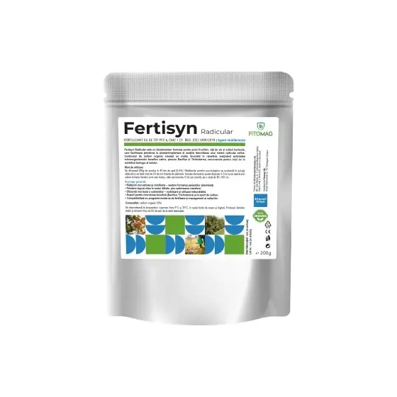 Reduceri Biostimulator Fertisyn Radicular, 200 g, radacini, pomi fructiferi, vita de vie, horticole