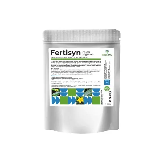 Biostimulator Fertisyn Polen Legume, 200 g, foliar, legume si fructe Livrare expres
