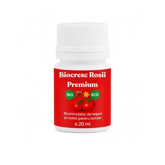 Stimulator de legare si rodire pentru tomate, Biocresc Rosii Premium, 20 ml Mai ieftin