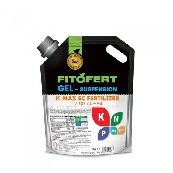Cel mai vândut Ingrasamant Fitofert Kristal K-MAX EC gel 12-00-60+ME Ambalaj 15 kg