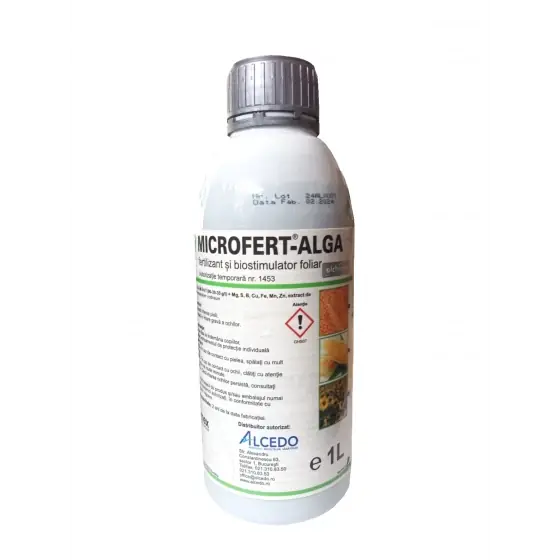 Discount Ingrasamant pentru fertilizarea foliara la culturile semincere si pentru consum, Microfert Alga, 1 l