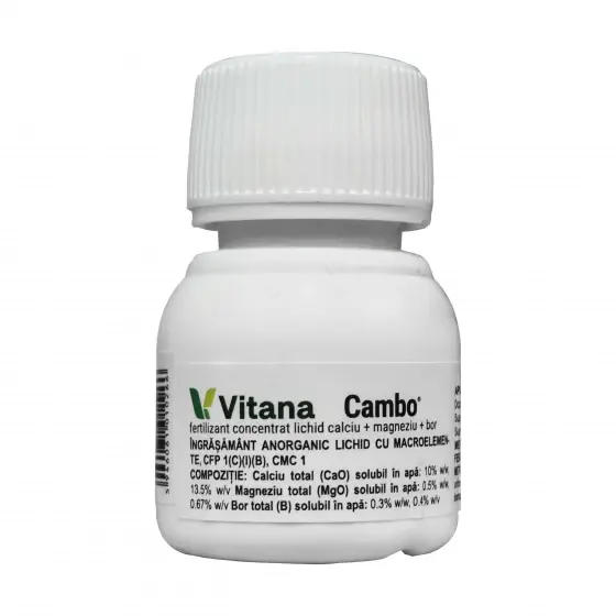 Reducere specială Fertilizant destinat utilizarii in toate tipurile de culturi, inclusiv legume, fructe, pomi fructiferi si culturi de camp, Cambo, 25 ml
