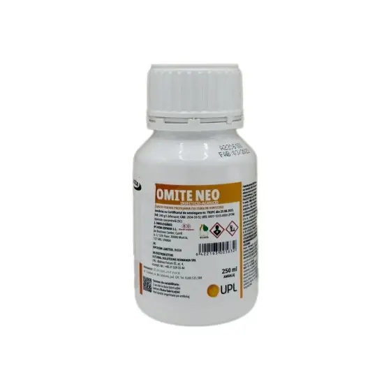 Insecticid acaricid destinat combaterii acarienilor si a altor daunatori specifici din culturile floricole si plante ornamentale, Omite Neo SC, 250 ml Preț redus