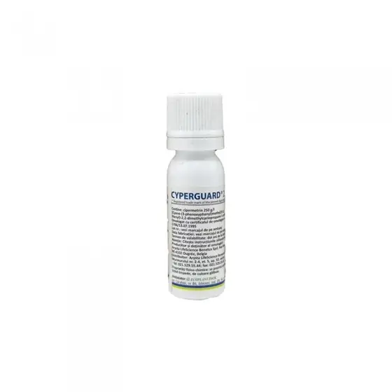 Insecticid piretroid cu actiune puternica de contact si ingestie utilizat in culturile de camp si horticole, Cyperguard Max, 10 ml Ofertă specială