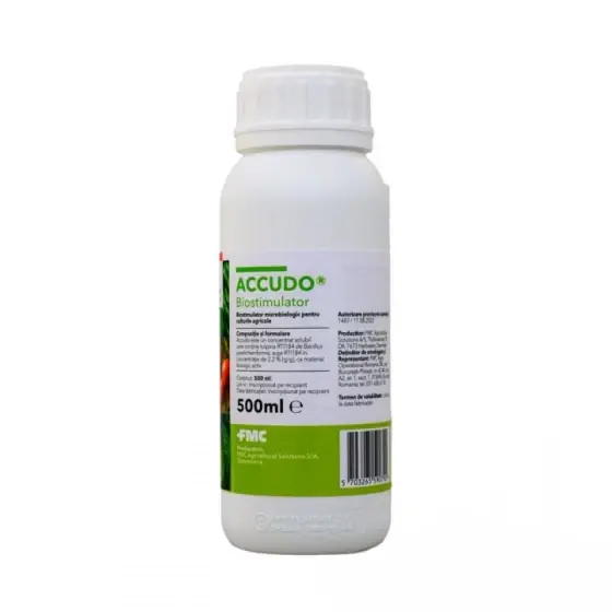 Biostimulator microbiologic pentru culturile agricole, Accudo, 500 ml Reducere de preț