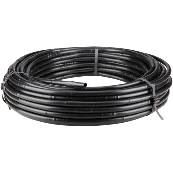 Plată sigură Tub de picurare cilindric, diametru 16 mm, distanta intre duze 25 cm, grosime 0,9 mm, debit 4 litri/ora, lungime 100 metri, SemPlus