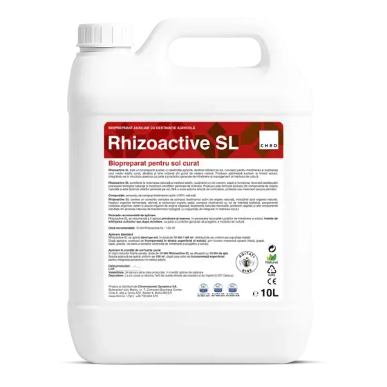 Biopreparat auxiliar Rhizoactive SL, 10 L, CHRD, Lichid, Sol Curat, Sere, Solarii Retur ușor
