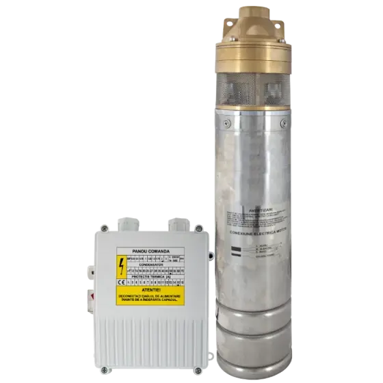 Comandă acum Pompa submersibila Inox 4 centrifugala multietajata cu Panou de comanda Evosanitary, 750 W