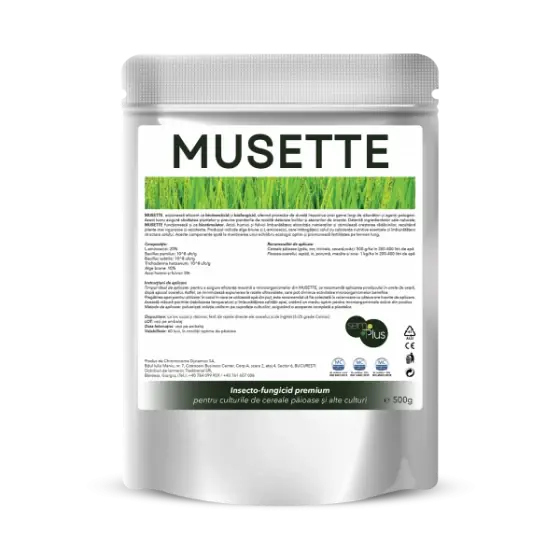 Livrare rapidă Insecto-fungicid premium pentru culturile de paioase si alte culturi Musette, 500 grame