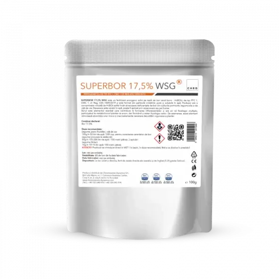 Fertilizant hidrosolubil, doza pentru 500 mp, SUPERBOR 17,5 % WSG, 100 g Preferatul clienților