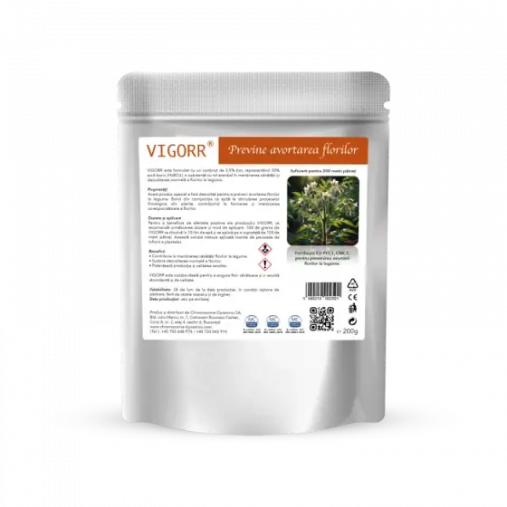 Fertilizant ce previne avortarea florilor, Vigorr, 200 g Preferatul clienților