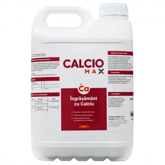 Ingrasamant cu calciu Legume, Fructe, CALCIOMAX, 5 Litri Livrare rapidă
