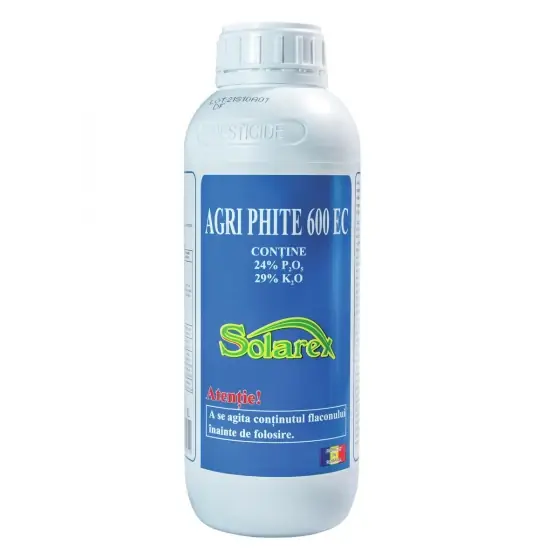 Ingrasamant foliar cu concentratie mare de fosfor si potasiu in forma lichida, AGRIPHITE 600 EC, 10 l Ultima șansă