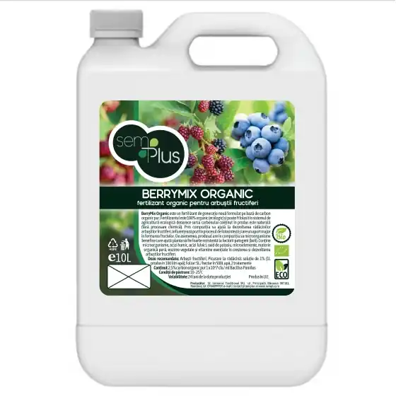 Fertilizant organic pentru arbustii fructiferi, BerryMix Organic 10 litri, SemPlus Preț redus