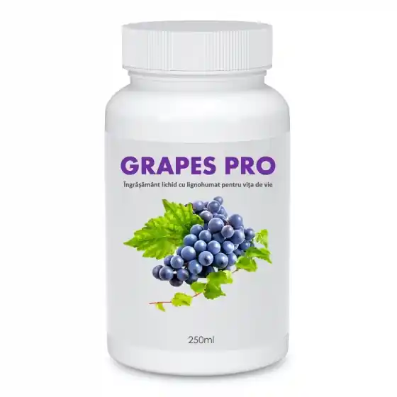 Ingrasamant lichid cu humat de potasiu pentru vita de vie, Grapes Pro, 250 ml, SemPlus Comandă acum